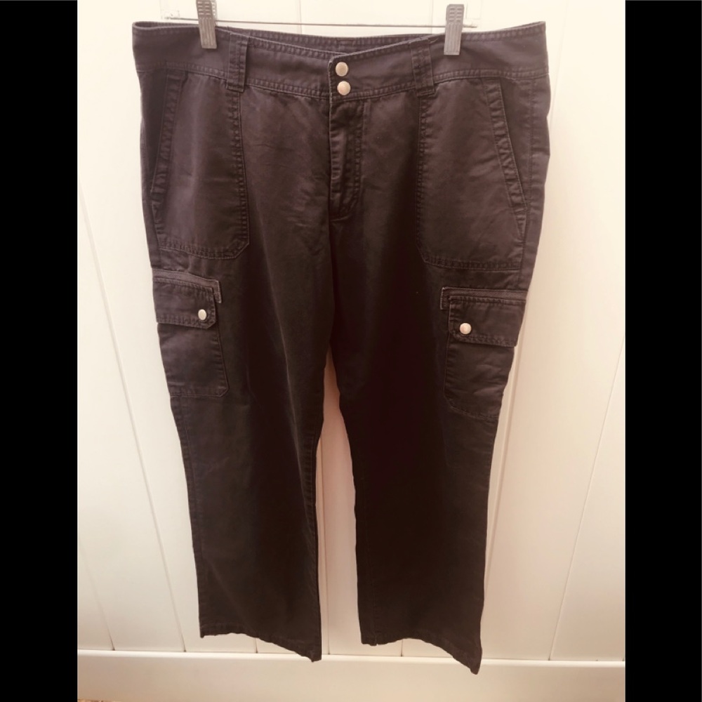 Chaps size 14 cargo pants brown like new